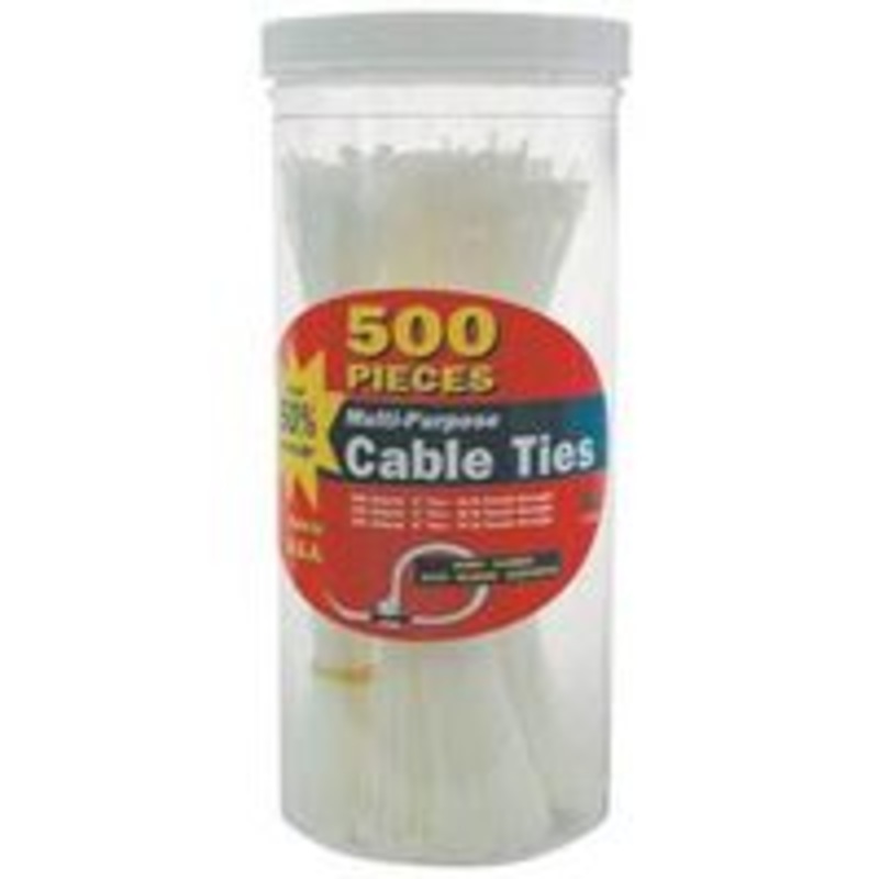 500-Piece Cable Tie Canister