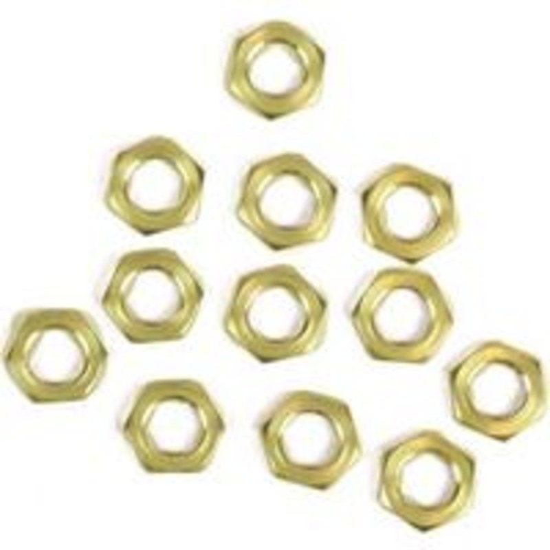 6-Pack BRS Hex Lock Nut