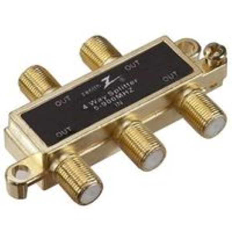 Coaxial Signal Splitter, 4-Way