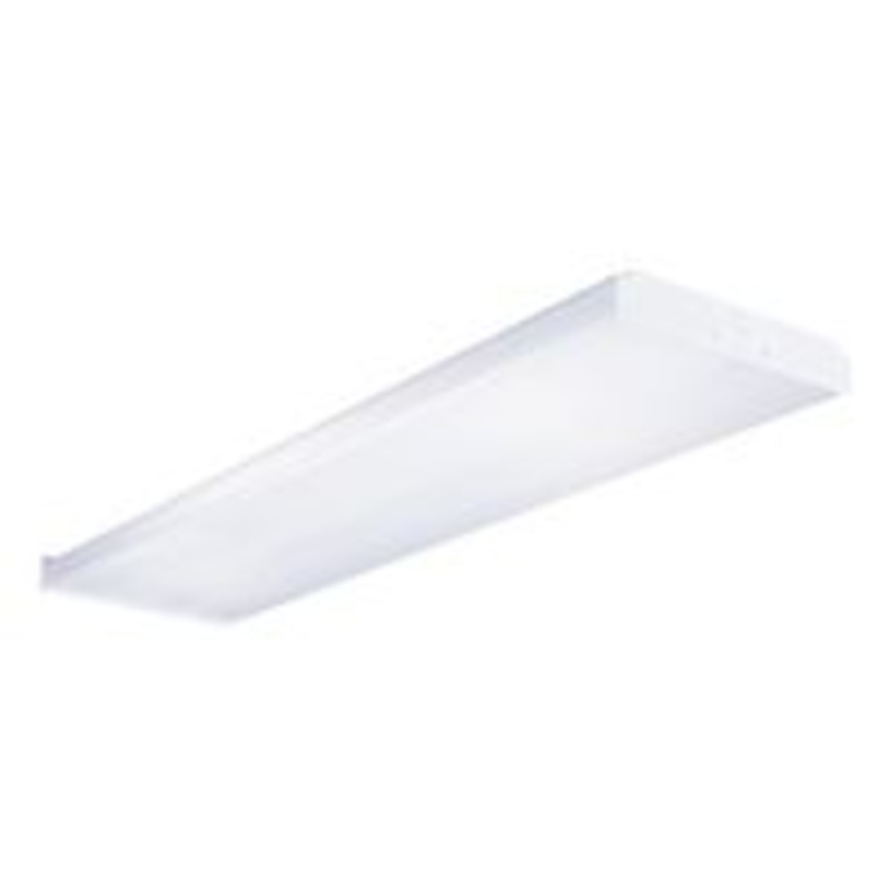 Light Wrap 2-Lamp Fluorescent Fixture, White, 4 Feet