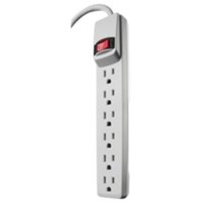 POWRSTRIP White Light Switch 6 Outlet