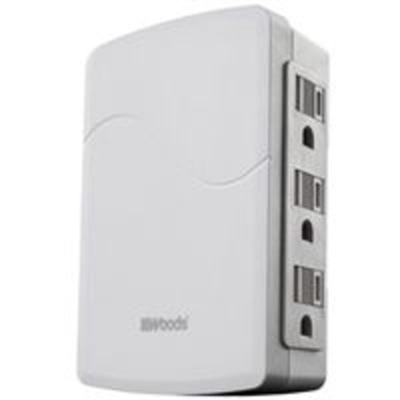 Tap Wall Surge Protector with 6 Outlets – White