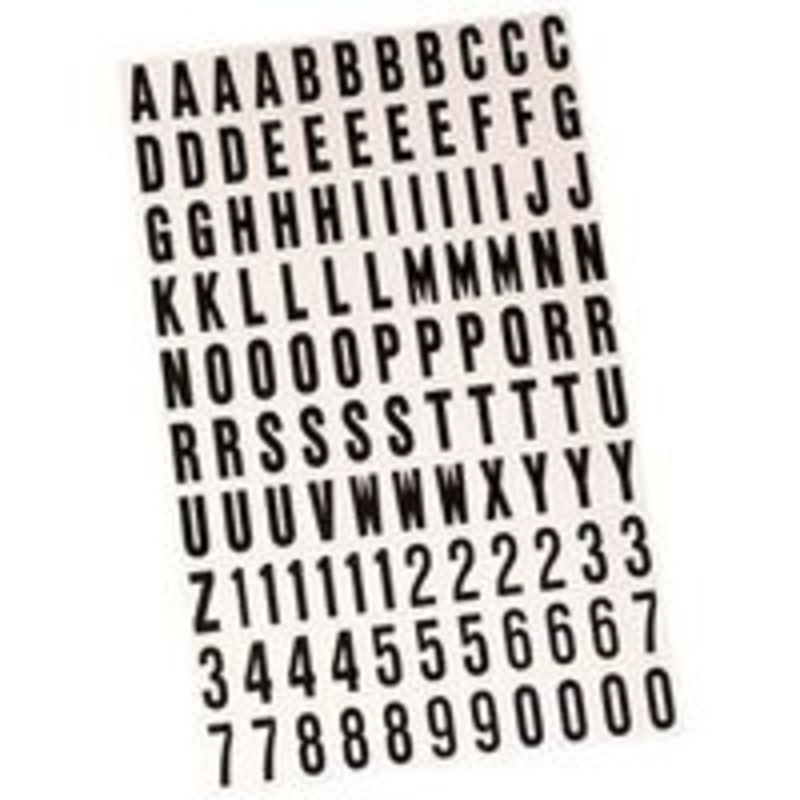 1 Black and White Letters and Numbers