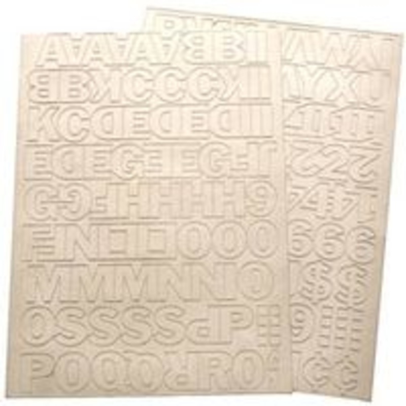 1-Inch Vinyl Number and Letter Set