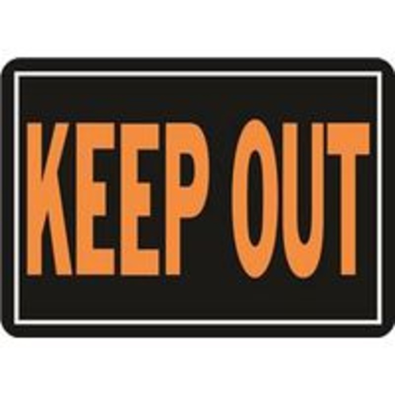 10 x 14 Aluminum Keep Out Sign