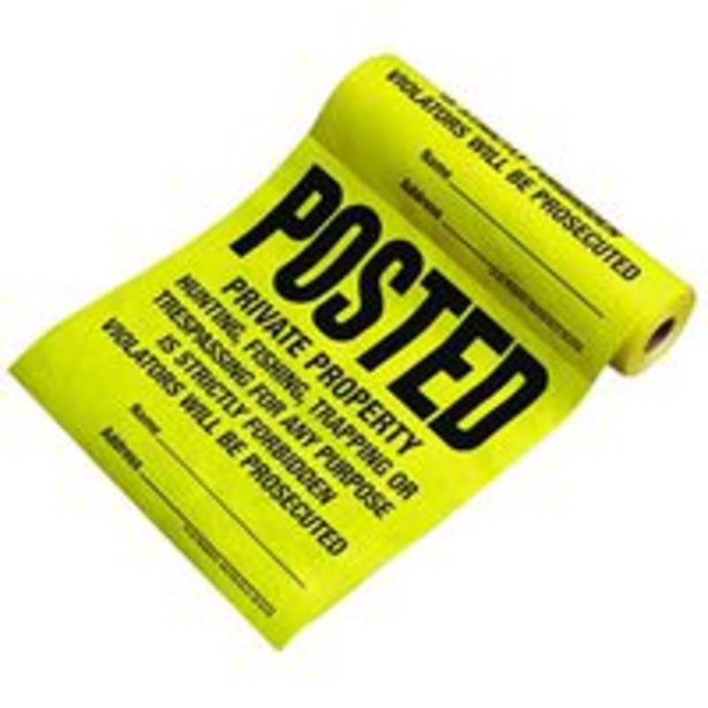 100 Count 12×12 Property Sign (1.14 lbs)