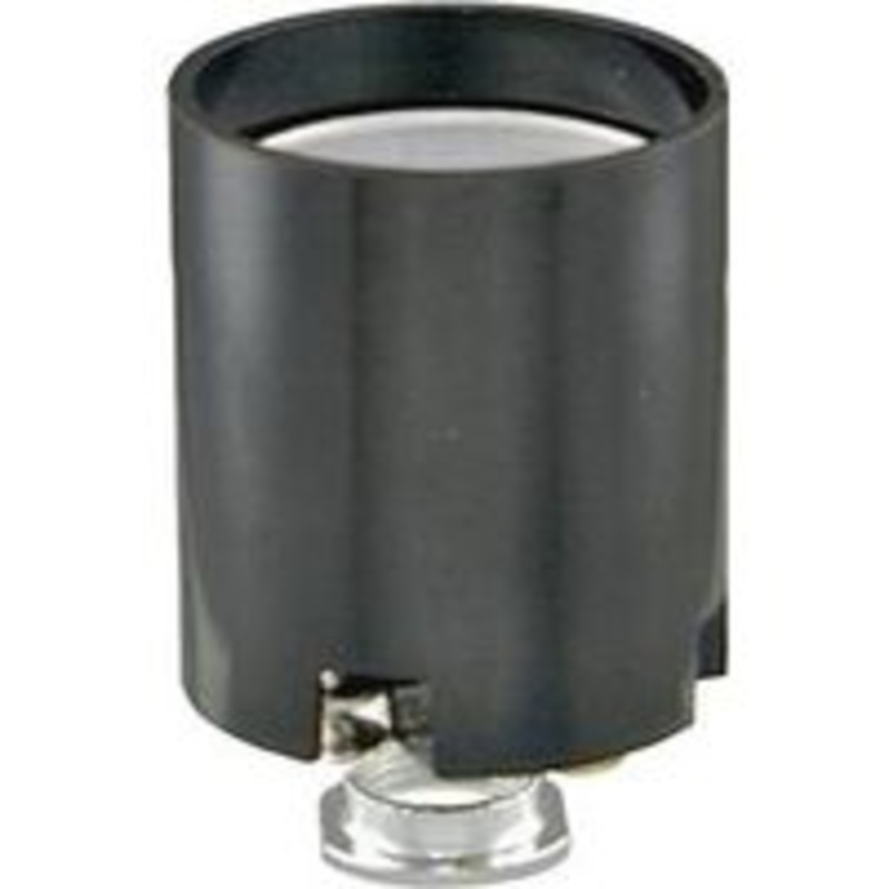 15A Black Fixture Socket