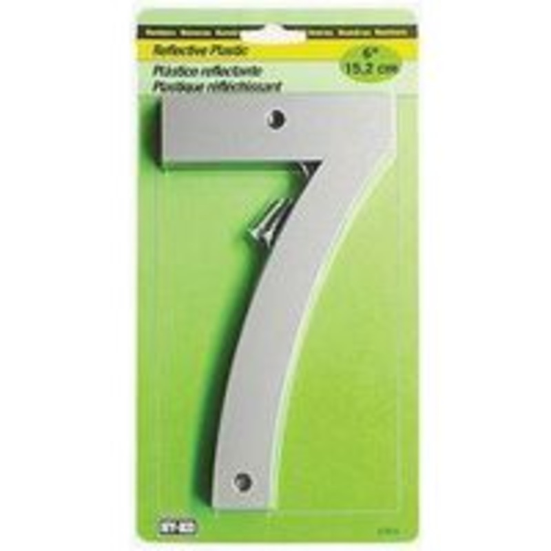 30807 6 Reflective Plastic Letters and Numbers