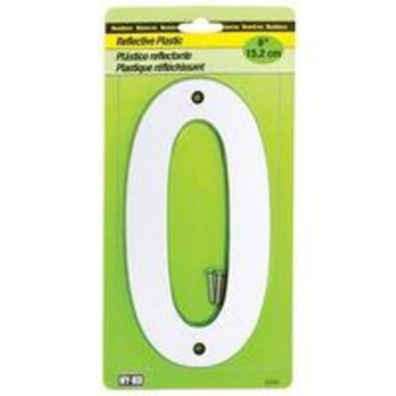 30810 6 Reflective Plastic Letters and Numbers