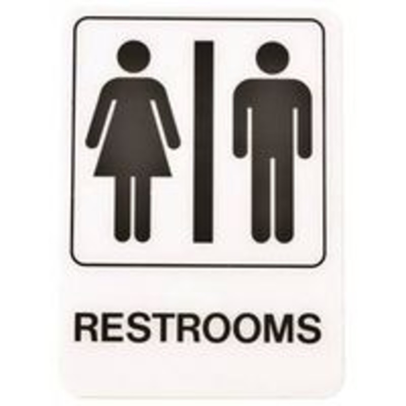 5 x 7 Restroom Sign
