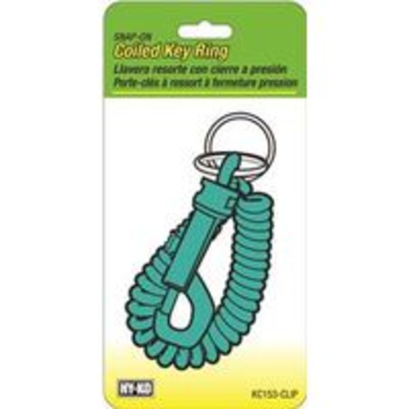 Coiled Key Ring with Snap