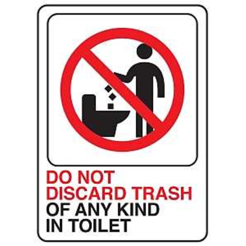 Do Not Discard Trash Sign