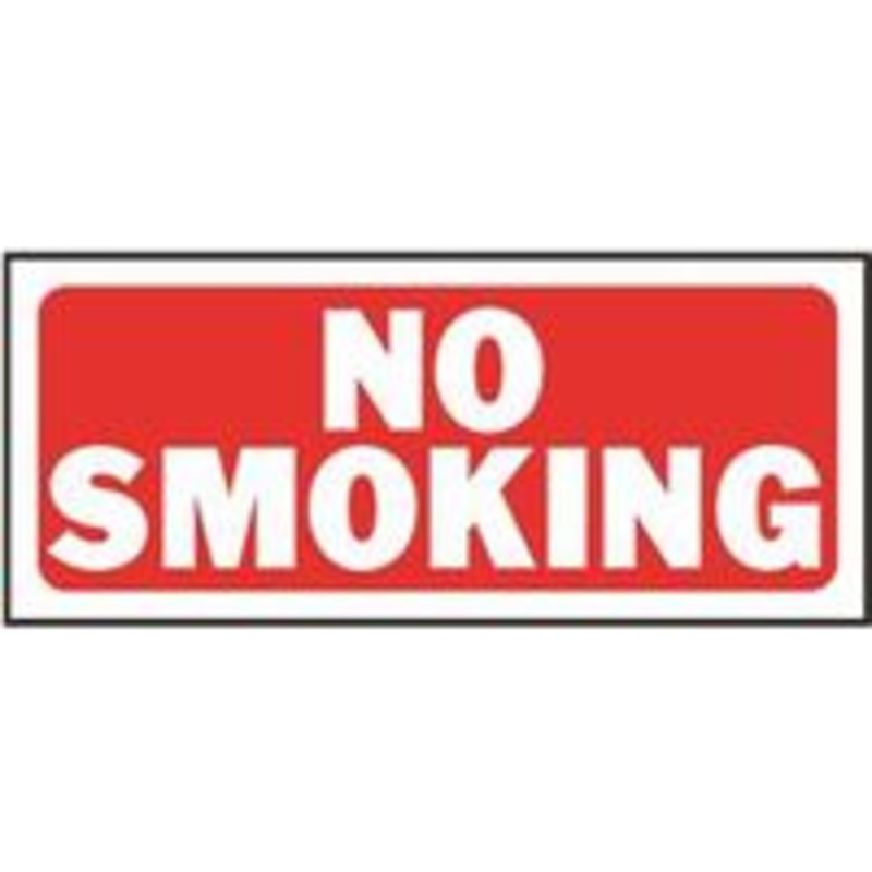 No Smoking Sign, 6 x 14