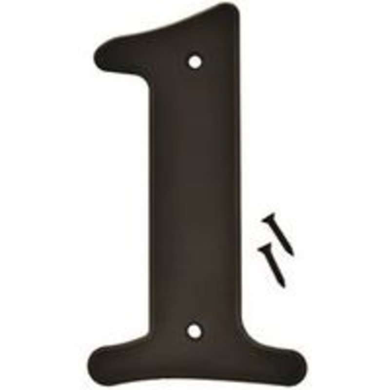 Number House 1 Plastic 6 Sign