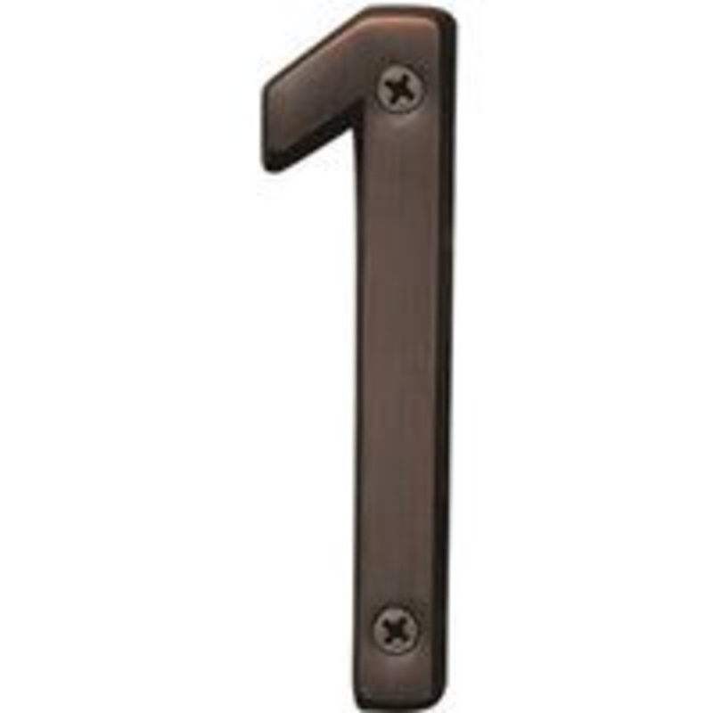 Number House 1 Style 4-Inch Sign