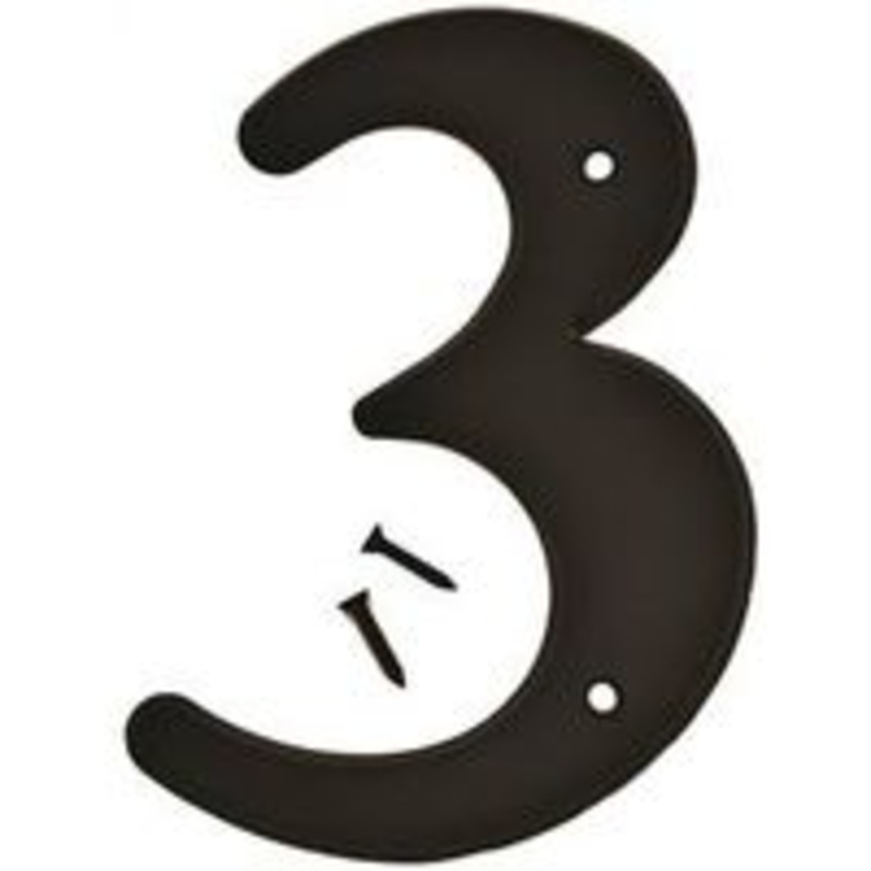 Number House 3 Plastic 6 Numbers