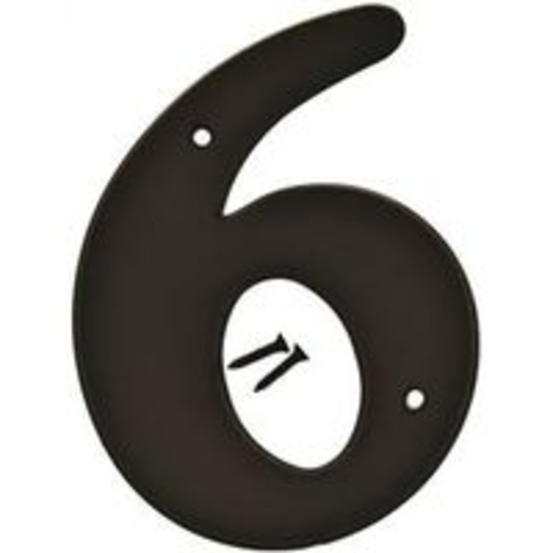 Number House 6 Plastic Number 6