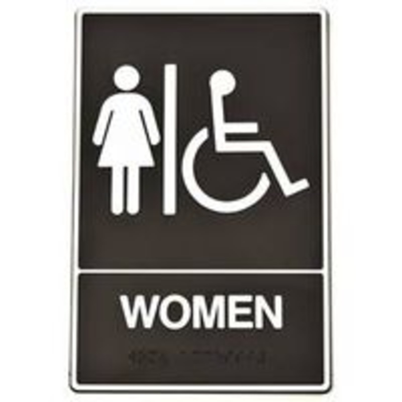 Sign Braille Women’s Handicap Sign