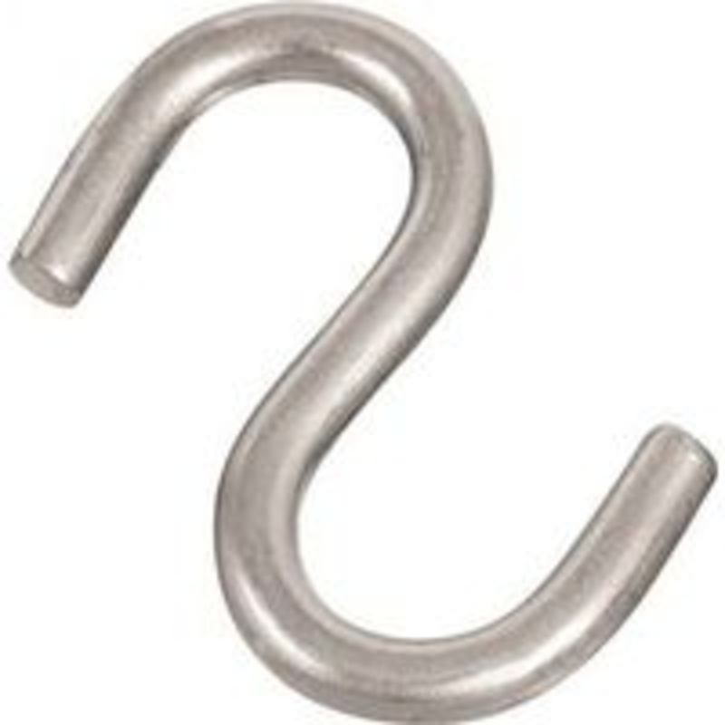 2.5-Inch Stainless Steel Open S Hook