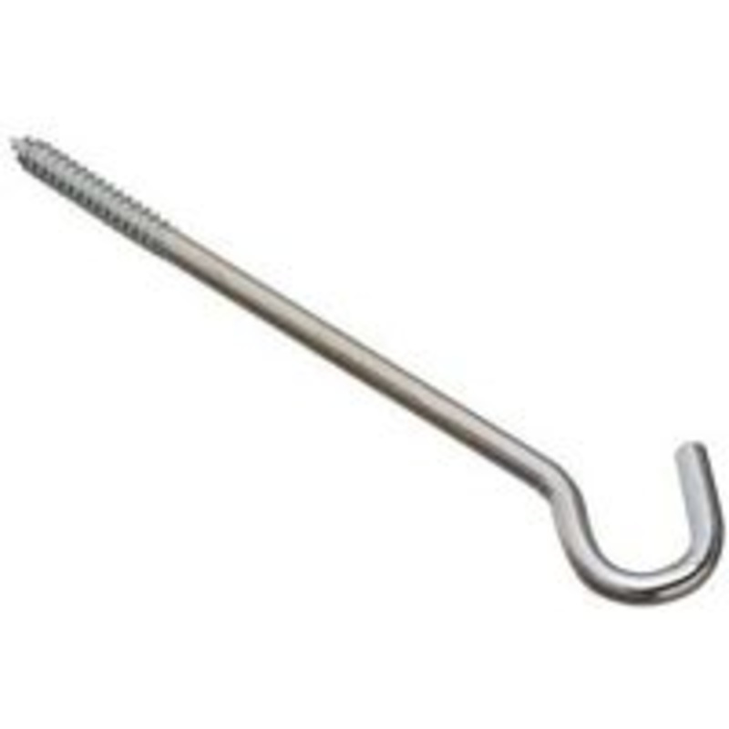 3/8 x 10 Zinc Screw Hook