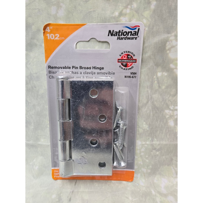 4 x 4 Zinc Broad Hinge