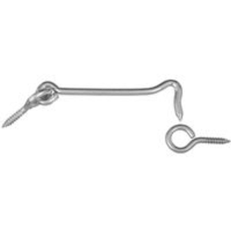 6-Inch Zinc Gate Hook and Eye
