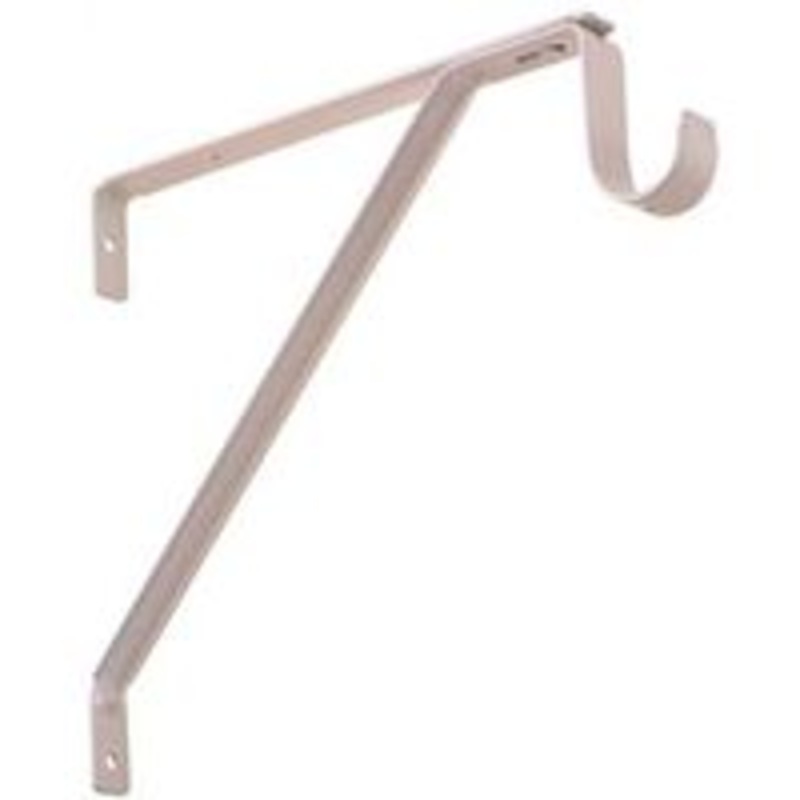 White Shelf and Rod Bracket (1.1 lbs)