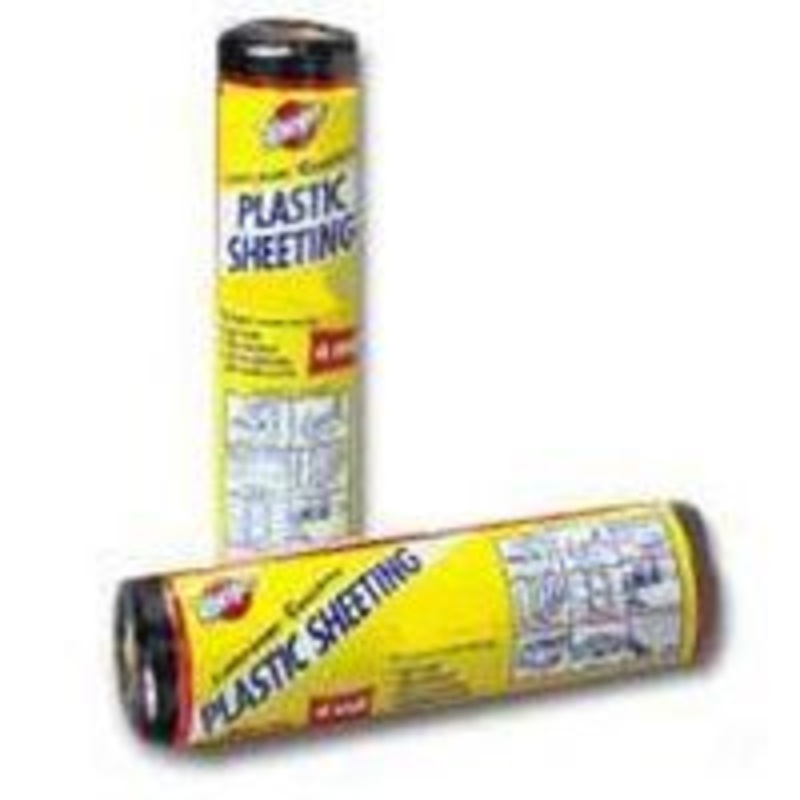 10′ x 25′ 3 Mil Black Polyethylene Sheeting (3.62 lbs)