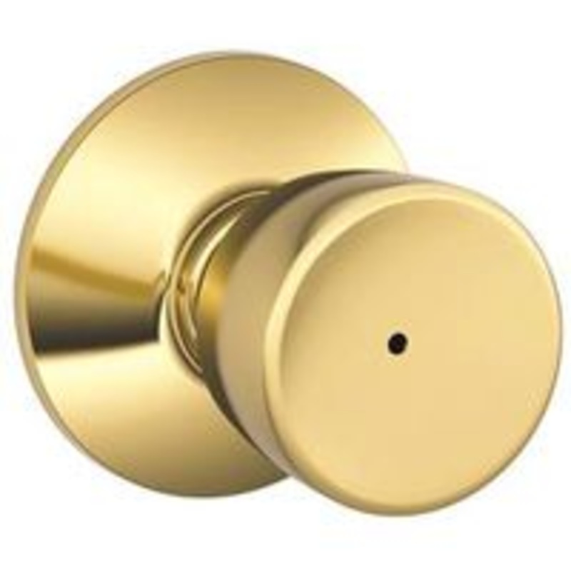 Bell Privacy Lockset in Bright Brass