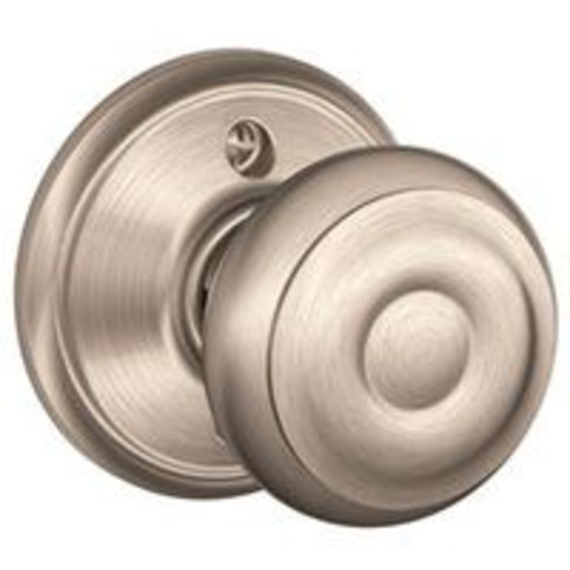 Georgian Dummy Satin Nickel Door Handle
