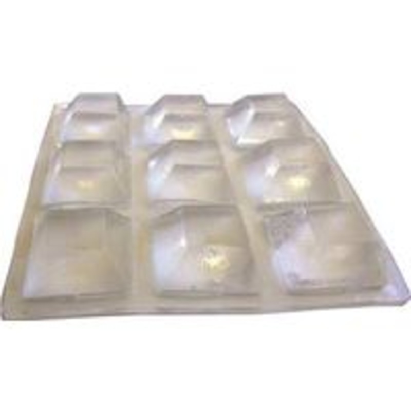 Pad Bumper Vinyl Square 1/2 Inch
