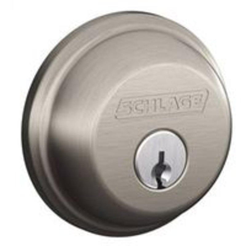 Satin Nickel Single Cylinder Deadbolt (2 lbs)