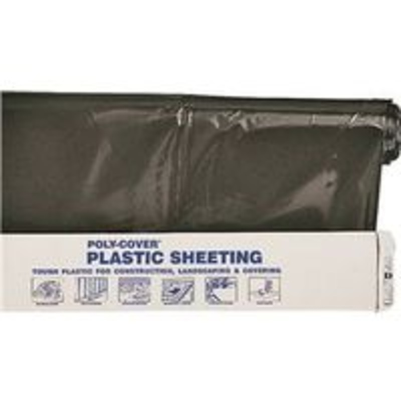 12 x 100′ 4 Mil Black Polyethylene Film (22.9 lbs)