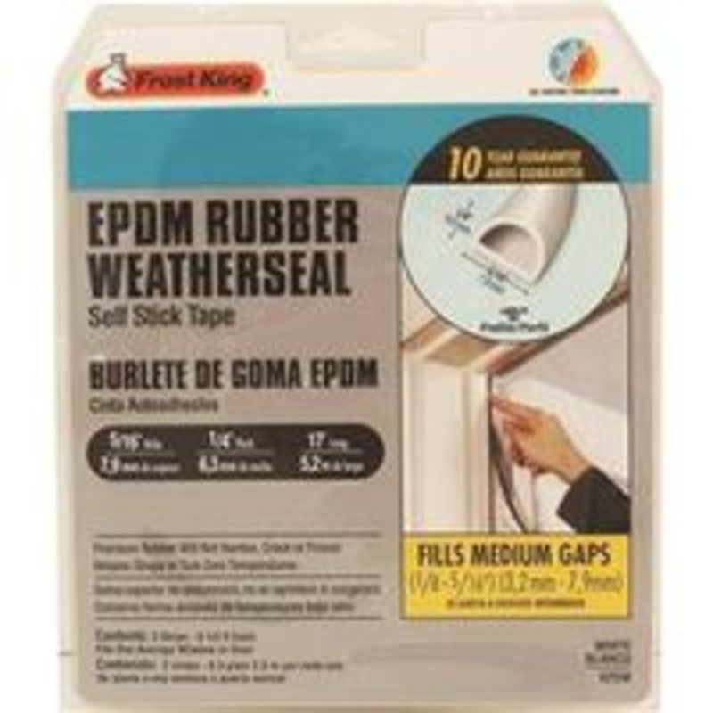 23/64 x 15/64 x 17 Gray Weatherstripping Tape