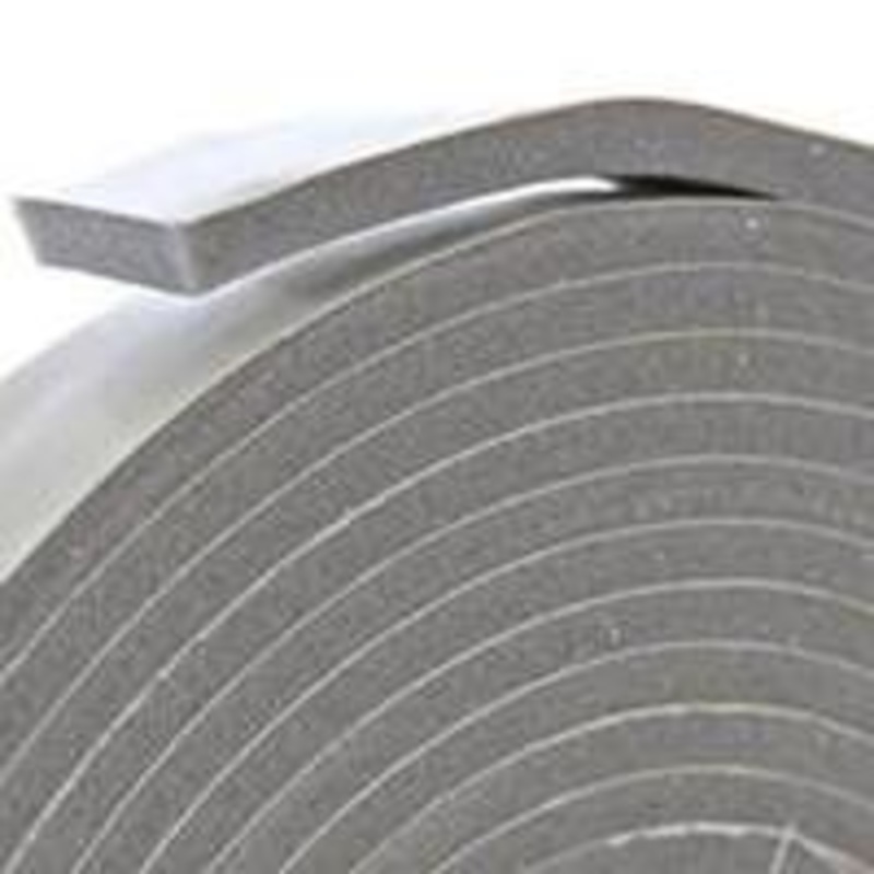 3/8 x 1/2 Gray Foam Tape