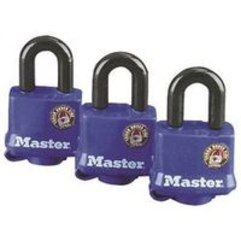 3-Pack 1-1/2 Weatherproof Lock