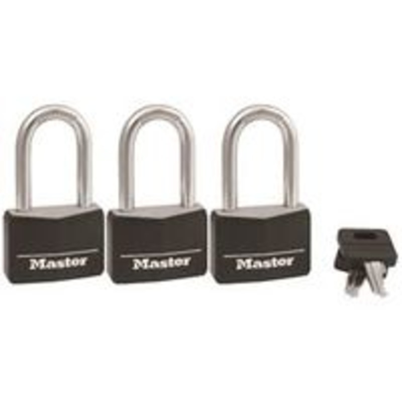 3-Pack 1-9/16 Brass Padlocks (1.1 lbs)