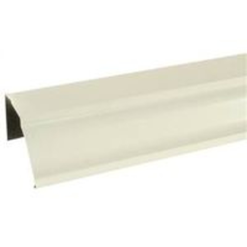 5 White Aluminum Gutter (2.44 lbs)