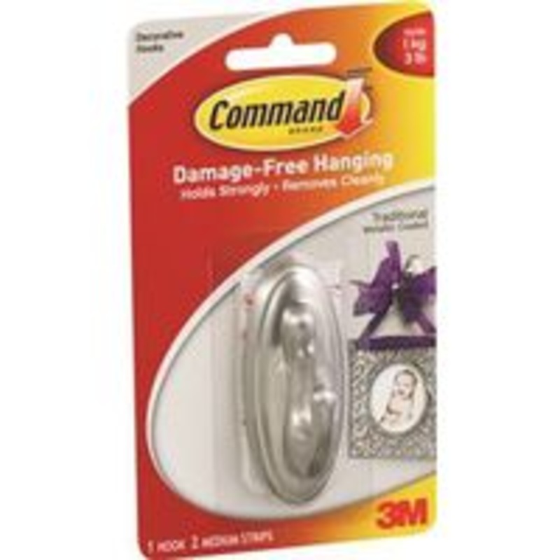 Decorative Medium Brushed Hook