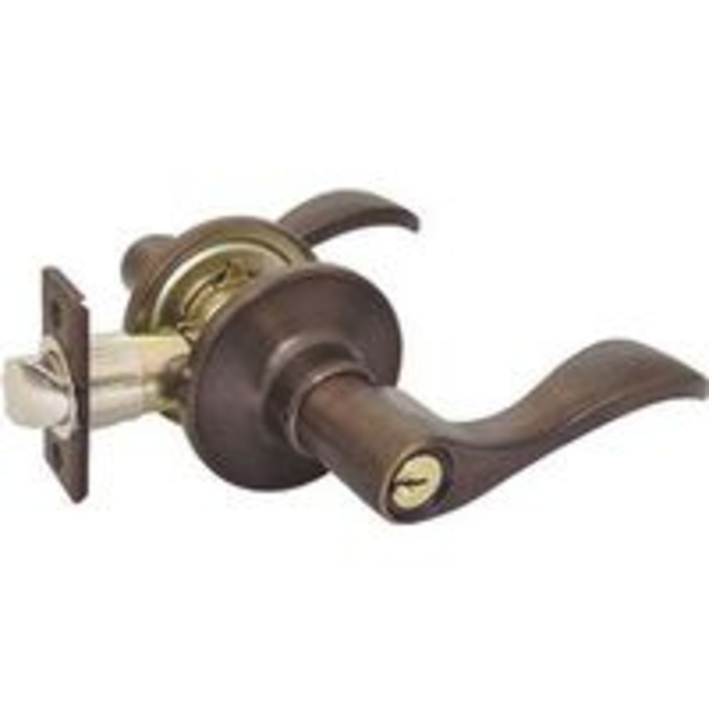 Entry Lever, Venetian Bronze, Reversible