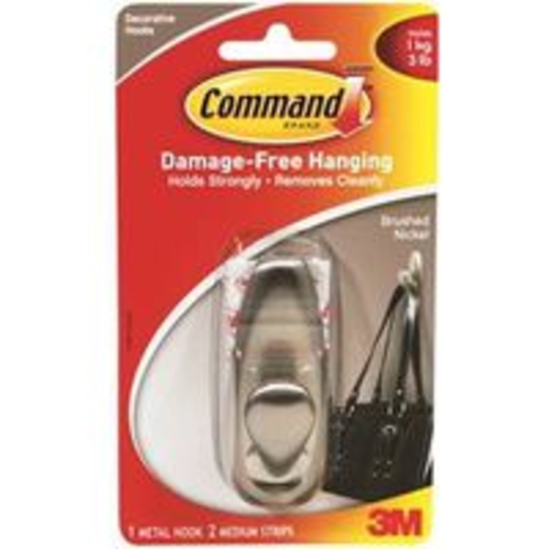MED NI Command MTL Hook – Hanging Hardware for Home Organization