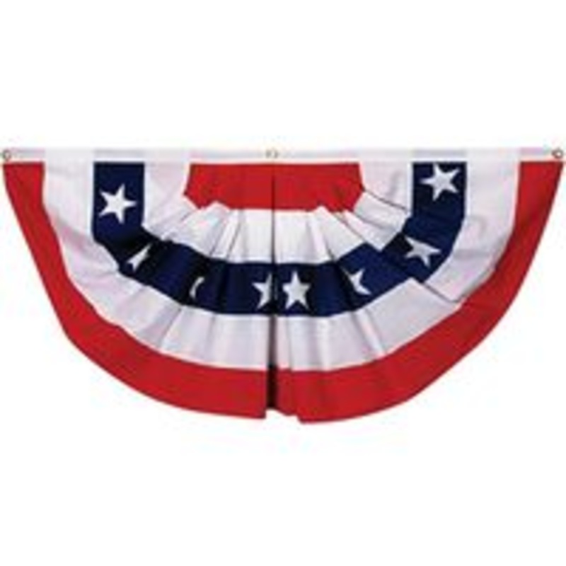 2-Pack Patriotic Pleated Fan