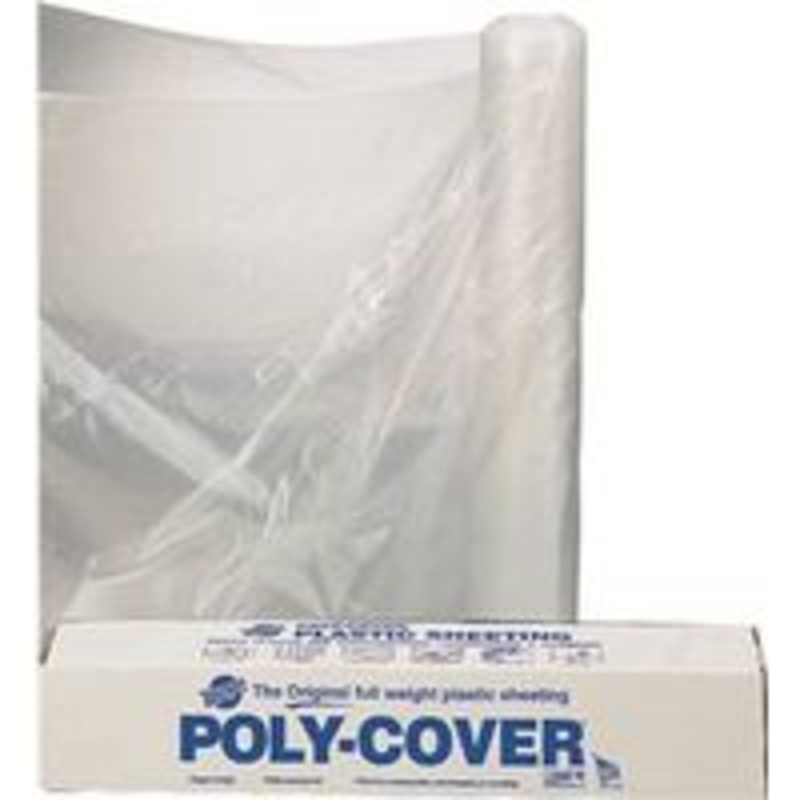 20 x 100′ 6 Mil Clear Polyethylene Film (57 lbs)