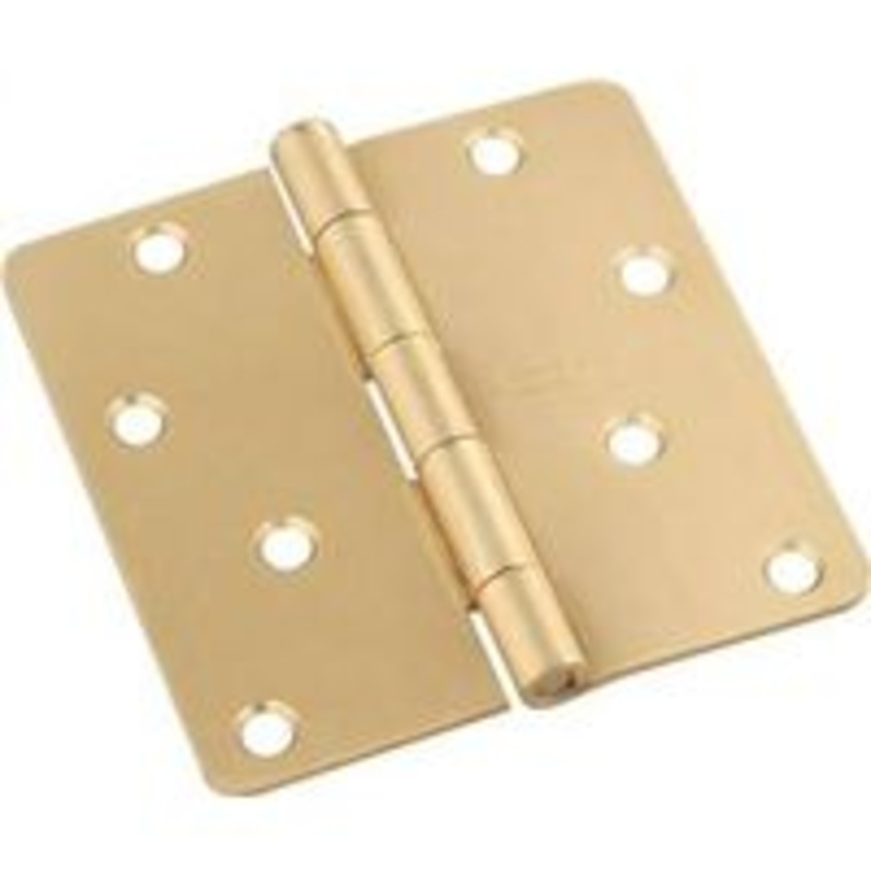 4 Satin Brass Door Hinge