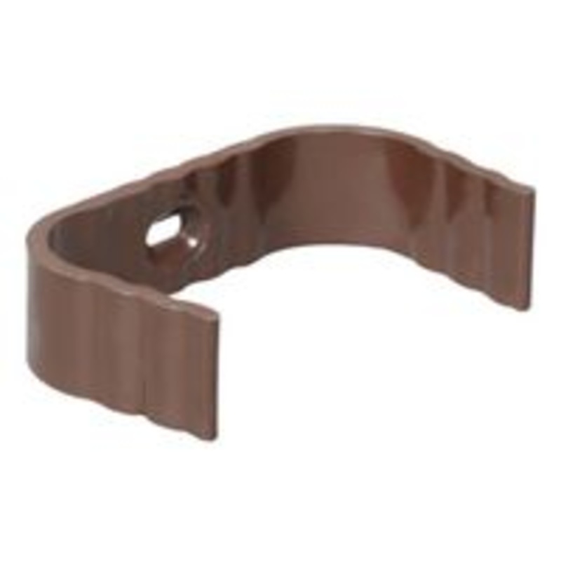 Clip Downspout Traditional Brown