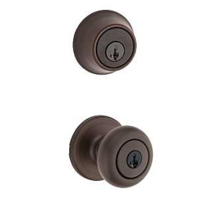 ENT Knob & Single Cylinder Deadbolt Lockset – Stanley