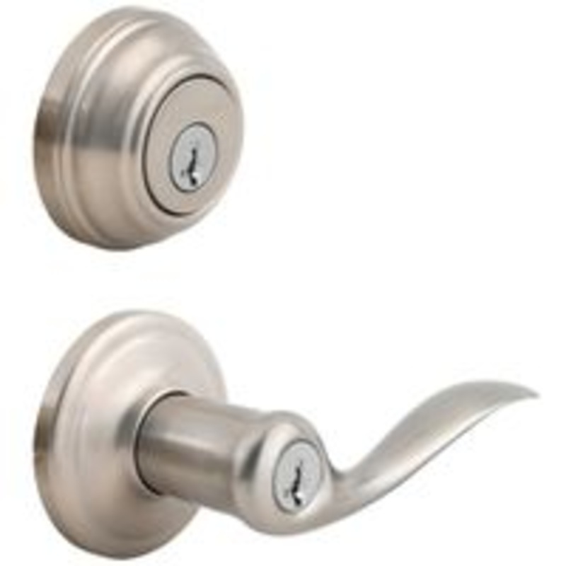 Stanley Lock Door Entry with Deadbolt Satin Finish