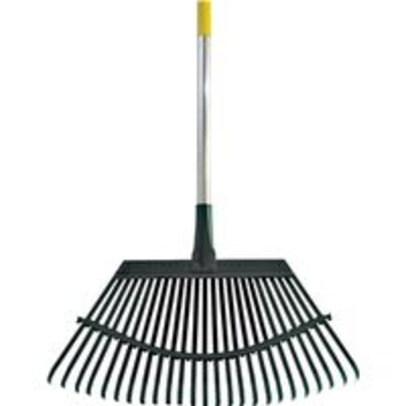 Steel Head Lawn and Leaf Rake with Long Handle