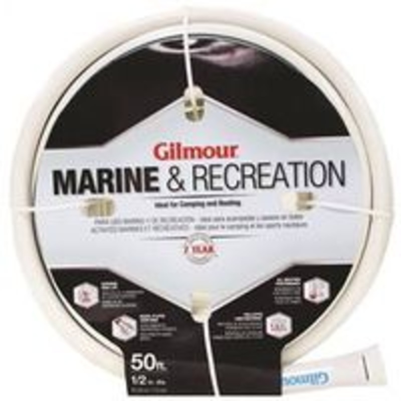 1/2 x 50′ White Boat Hose (5.4 lbs)