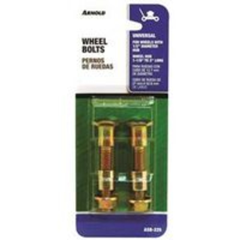 2-Pack Universal Wheel Bolts for Lawnmowers